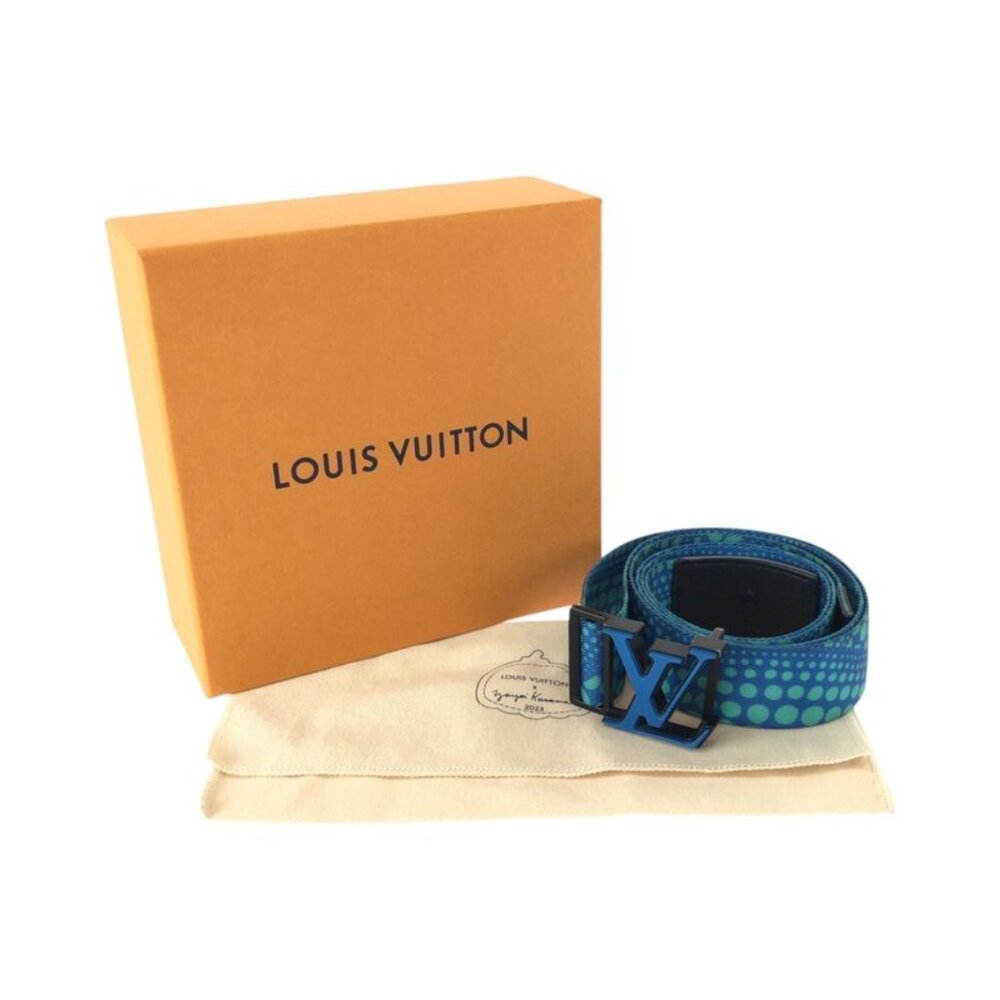 Louis Vuitton Ceinture LV Webbing Yayoi Kusama Blue Black Textile - Picture 9 of 9